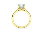 Заредете изображението в галерията: Altaris – годежен пръстен с централен диамант 2 ct и елегантна линия в 14К жълто злато