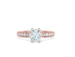 Заредете изображението в галерията: Calisse Accent – годежен пръстен с диамант 1.30 ct в 14К розово злато
