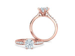 Заредете изображението в галерията: Calisse Accent – годежен пръстен с диамант 1.30 ct в 14К розово злато