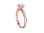 Заредете изображението в галерията: Calisse Accent – годежен пръстен с диамант 1.30 ct в 14К розово злато