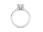 Заредете изображението в галерията: Calisse Accent – годежен пръстен с диамант 1.30 ct в 14К бяло злато