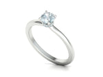 Заредете изображението в галерията: Clarus – годежен пръстен солитер с диамант 0.50 ct в 14K бяло злато