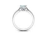 Заредете изображението в галерията: Duplexis – годежен пръстен солитер с диамант 0.50 ct. в 14K бяло злато