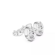 Elara Oval – обеци с овални диаманти общо 1 карат от 14К бяло злато