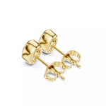 Заредете изображението в галерията: Elara Oval – обеци с овални диаманти общо 1 карат от 14К жълто злато