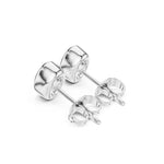 Заредете изображението в галерията: Elara Oval – обеци с овални диаманти общо 1 карат от 14К бяло злато