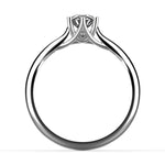 Заредете изображението в галерията: Emphasis – годежен пръстен солитер с кръгъл диамант 0.50 ct в 14K бяло злато