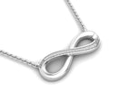 Заредете изображението в галерията: Infinitas – Infinity колие с диаманти в бяло злато