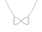 Заредете изображението в галерията: Infinity Amoris – Колие с диаманти в бяло злато