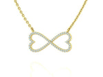 Заредете изображението в галерията: Infinity Amoris – Колие с диаманти в жълто злато