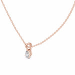 Заредете изображението в галерията: Lacrima висулка с 0.50 ct диамант Pear от 14K розово злато