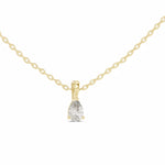 Заредете изображението в галерията: Lacrima висулка с 0.50 ct диамант Pear от 14K жълто злато