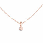 Заредете изображението в галерията: Lacrima висулка с 0.50 ct диамант Pear от 14K розово злато