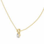 Заредете изображението в галерията: Lacrima висулка с 0.50 ct диамант Pear от 14K жълто злато