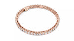 Заредете изображението в галерията: Valenza – Тенис гривна с диаманти 6.37 ct от 14К розово злато