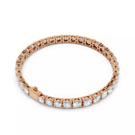 Заредете изображението в галерията: Valenza Grande – тенис гривна с диаманти 13.20 ct от 14К розово злато