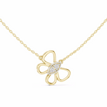 Заредете изображението в галерията: Avelis – колие с диаманти от 14K жълто злато