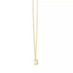 Заредете изображението в галерията: Cassian – колие с диамант Asscher шлифовка 0.50 ct. от 14K жълто злато