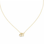 Заредете изображението в галерията: Duetta – колие с диаманти Pear и Emerald от 14K жълто злато