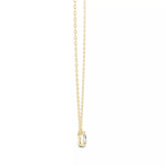 Заредете изображението в галерията: Duetta – колие с диаманти Pear и Emerald от 14K жълто злато