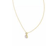 Заредете изображението в галерията: Lumora – колие с диаманти от 14K жълто злато