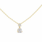 Заредете изображението в галерията: Lumora – колие с диаманти от 14K жълто злато