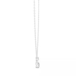 Заредете изображението в галерията: Lumora – колие с диаманти от 14K бяло злато