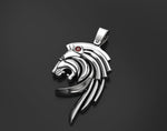 Заредете изображението в галерията: Leonis – мъжка висулка с рубин от 14K бяло злато
