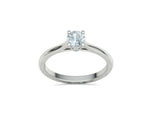 Заредете изображението в галерията: Nova – Годежен пръстен солитер с диамант 0.50 ct от 14K бяло злато