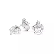 Triluna – обеци с диаманти от 14К бяло злато