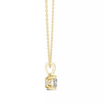 Заредете изображението в галерията: Velora висулка с 1.50 ct Cushion диамант от 14K жълто злато