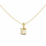 Заредете изображението в галерията: Velora висулка с 1.50 ct Cushion диамант от 14K жълто злато