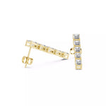 Заредете изображението в галерията: Vertice – обеци, висящи с диаманти 3 ct, от 14К жълто злато