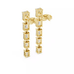 Заредете изображението в галерията: Vertice – обеци, висящи с диаманти 3 ct, от 14К жълто злато