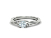 Arcus – годежен пръстен солитер с кръгъл диамант 0.50 ct в 14K бяло злато