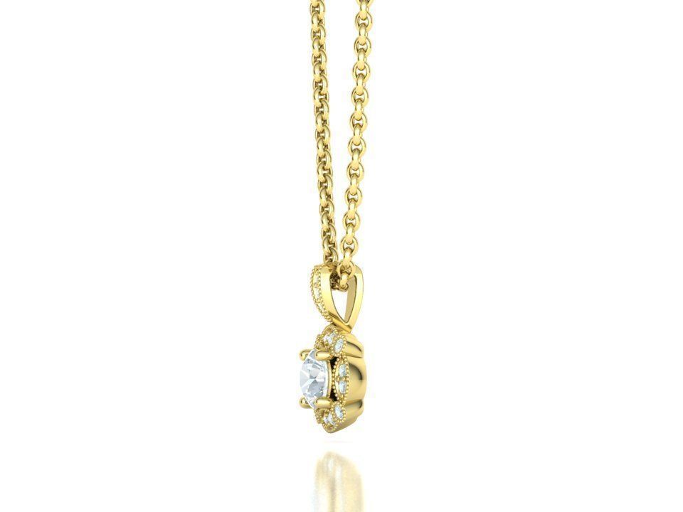 Norélia – комплект висулка и обеци с 1.76 ct. диаманти от 14К жълто злато