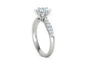 Calisse Accent – годежен пръстен с диамант 1.30 ct в 14К бяло злато