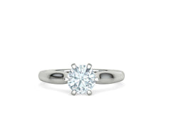 Calisse – годежен пръстен с кръгъл диамант 1.30 ct в 14К бяло злато