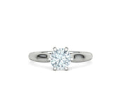 Calisse – годежен пръстен с кръгъл диамант 1.30 ct в 14К бяло злато