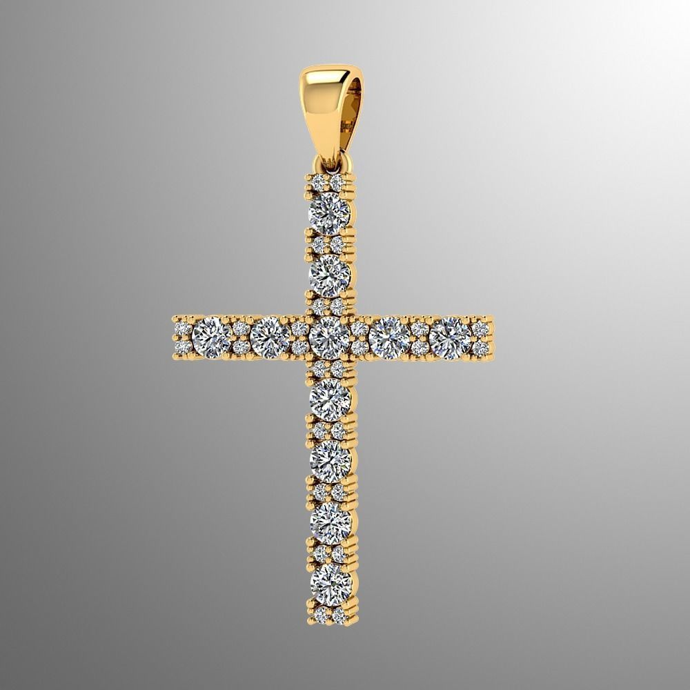 Кръст злато и диаманти Crucis Simplicitas
