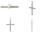 Заредете изображението в галерията: Кръст злато и диаманти Crucis Simplicitas
