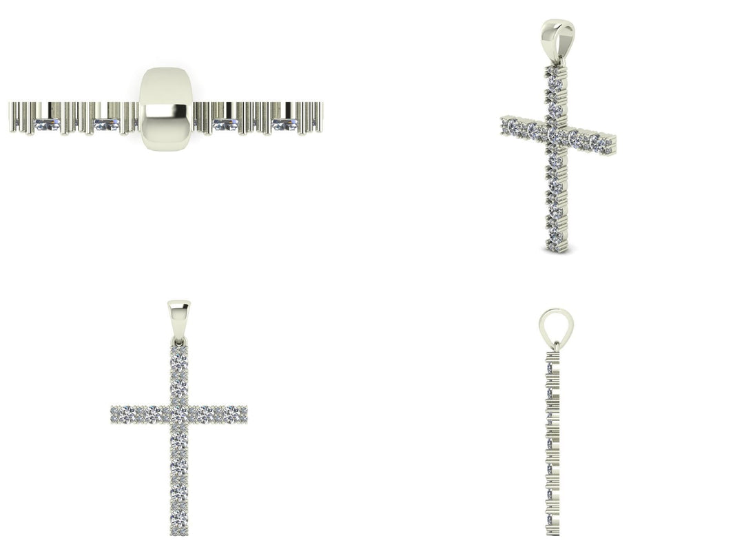 Кръст злато и диаманти Crucis Simplicitas