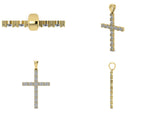 Заредете изображението в галерията: Кръст злато и диаманти Crucis Simplicitas
