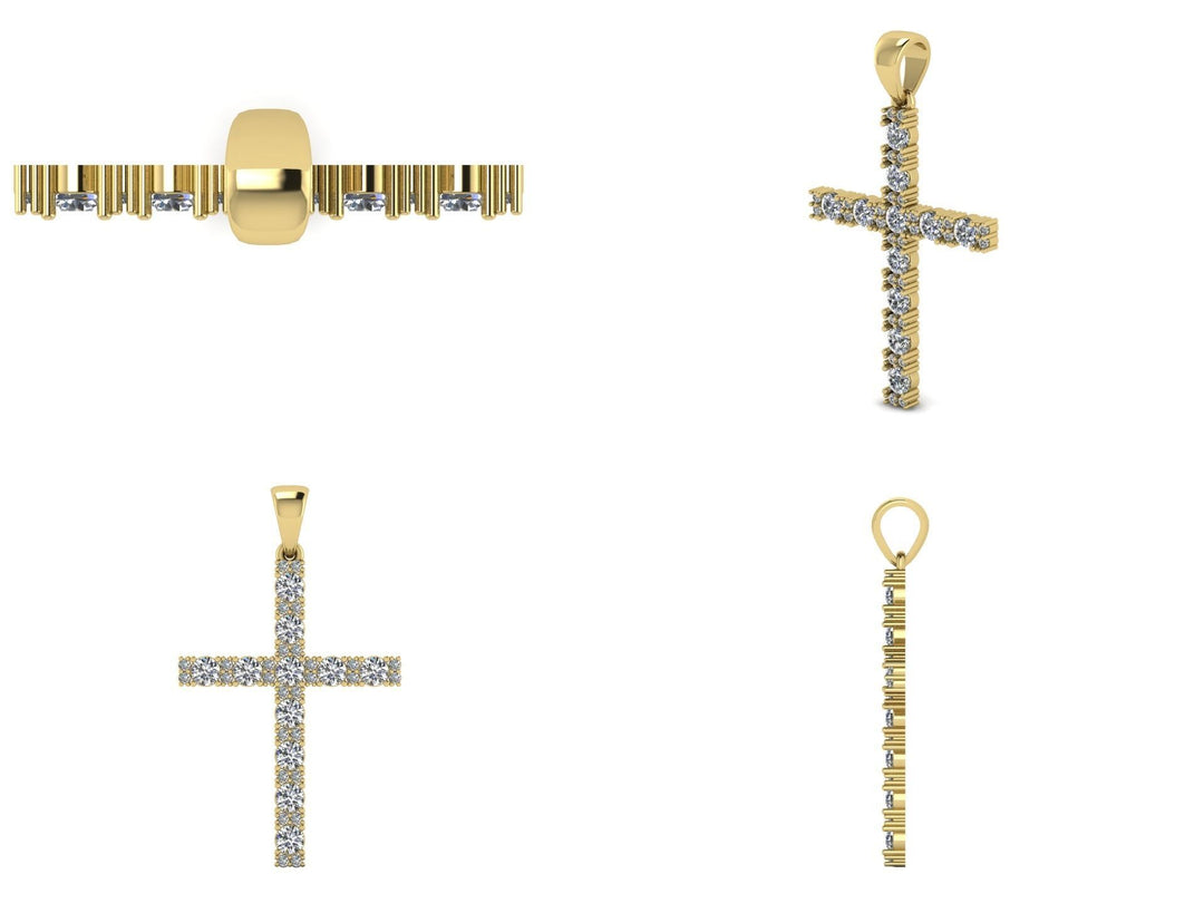 Кръст злато и диаманти Crucis Simplicitas