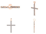Заредете изображението в галерията: Кръст злато и диаманти Crucis Simplicitas
