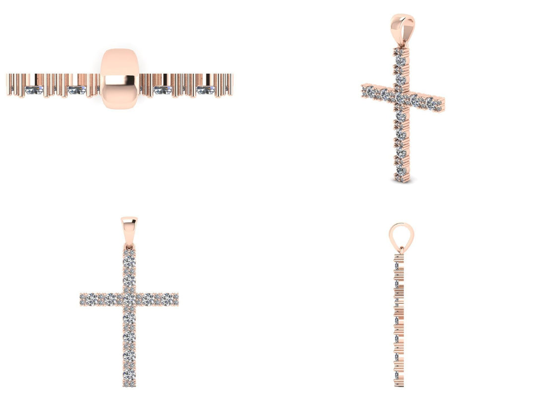 Кръст злато и диаманти Crucis Simplicitas