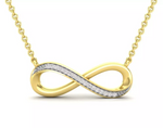 Заредете изображението в галерията: Колие с диаманти Infinitas – Infinity

