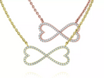 Заредете изображението в галерията: Колие с диаманти Infinity Amoris

