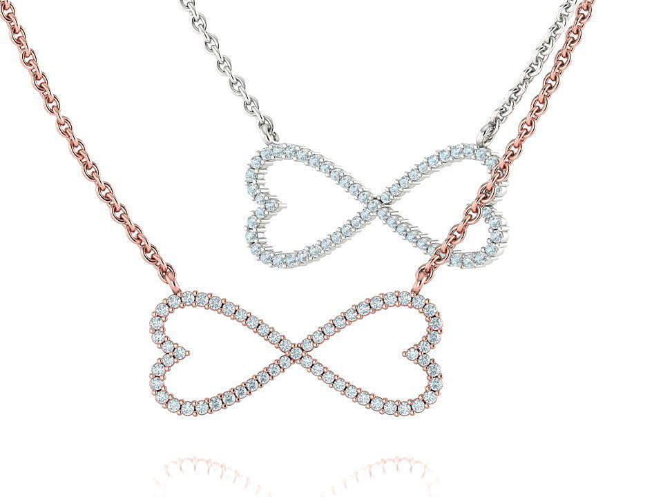 Колие с диаманти Infinity Amoris
