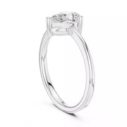 Lacrima – годежен пръстен с диамант капка - pear 0.90 ct в 14К бяло злато